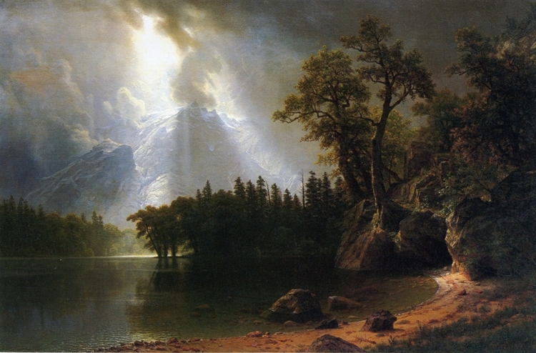 Albert Bierstadt Oil Painting Yosemite - Click Image to Close